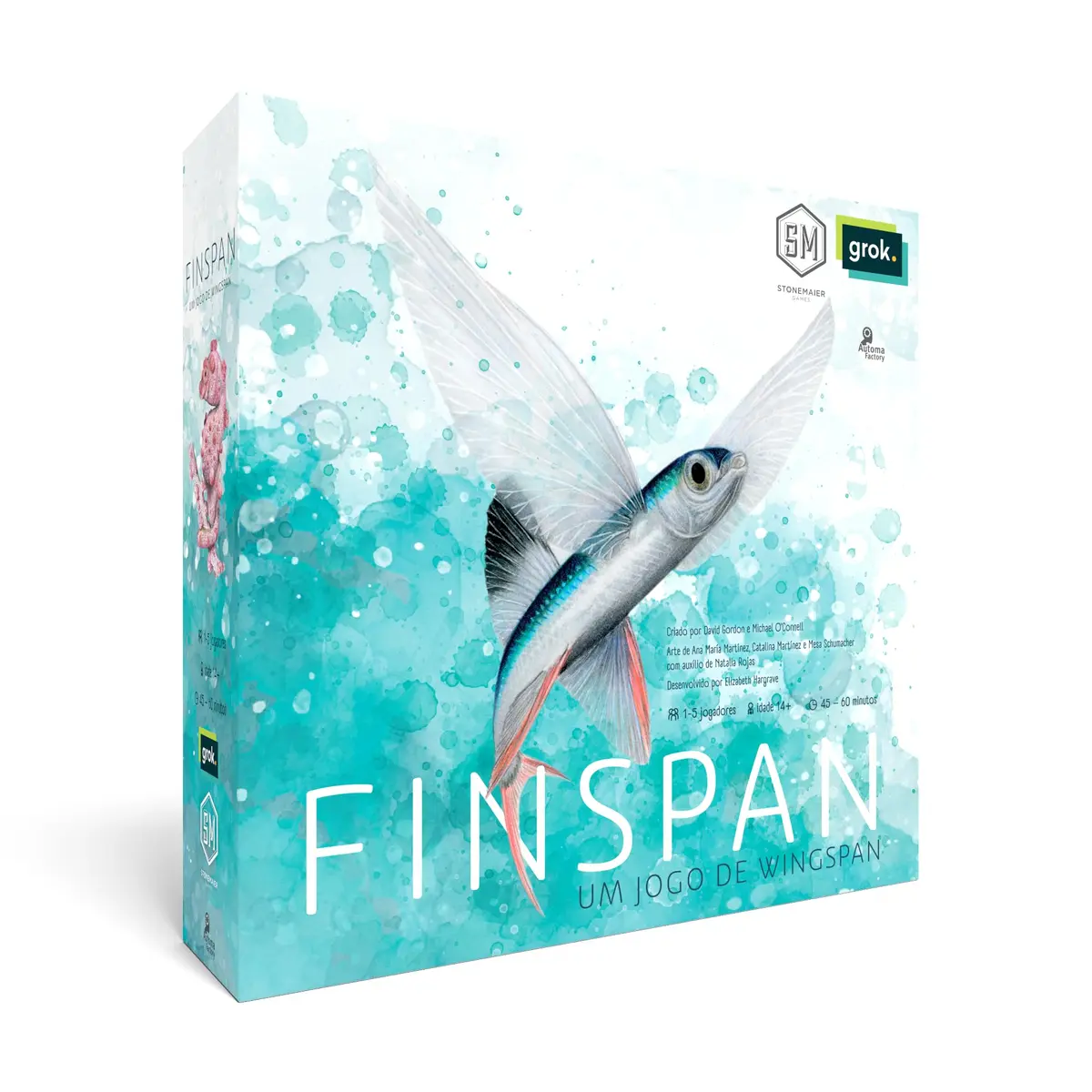 Grok Games Finspan, Jogo de Tabuleiro, 1 a 5 Jogadores, 14+