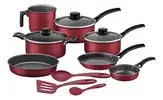 Jogo de Utensílios de Cozinha Tramontina Vermelho Turim de 10 Peças com Acessórios - 1