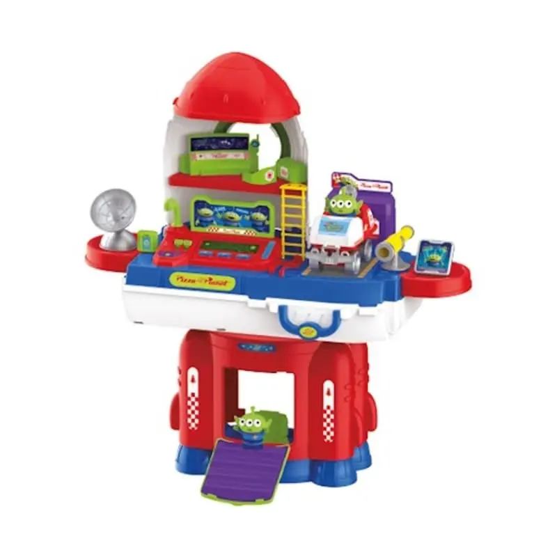 Playset Aliens Toy Story Nave Espacial Transformável 2 em 1 com Luz e Som + Acessórios | Base Interativa Disney Pixar Toyng