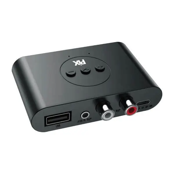 Receptor De Áudio Usb Tipo-c Bluetooth 5.0 Nfc C/ P2 E Rca