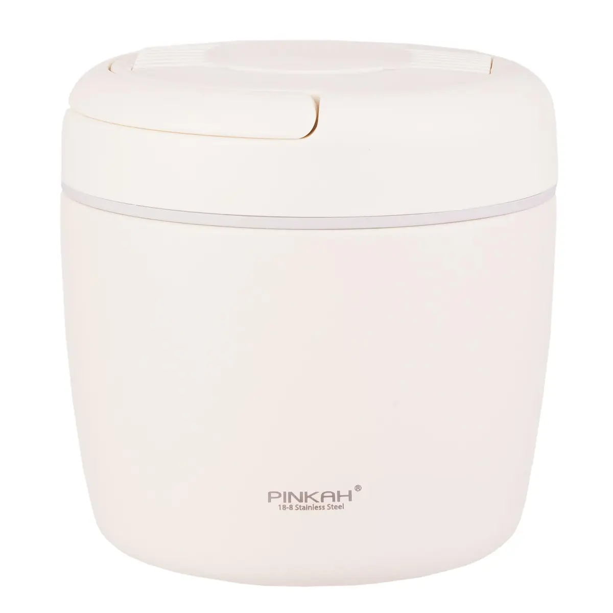 Pinkah Pote Térmico de Alimentos em Aço Inoxidável 304, 970ml, Alça Dobrável, Rosa