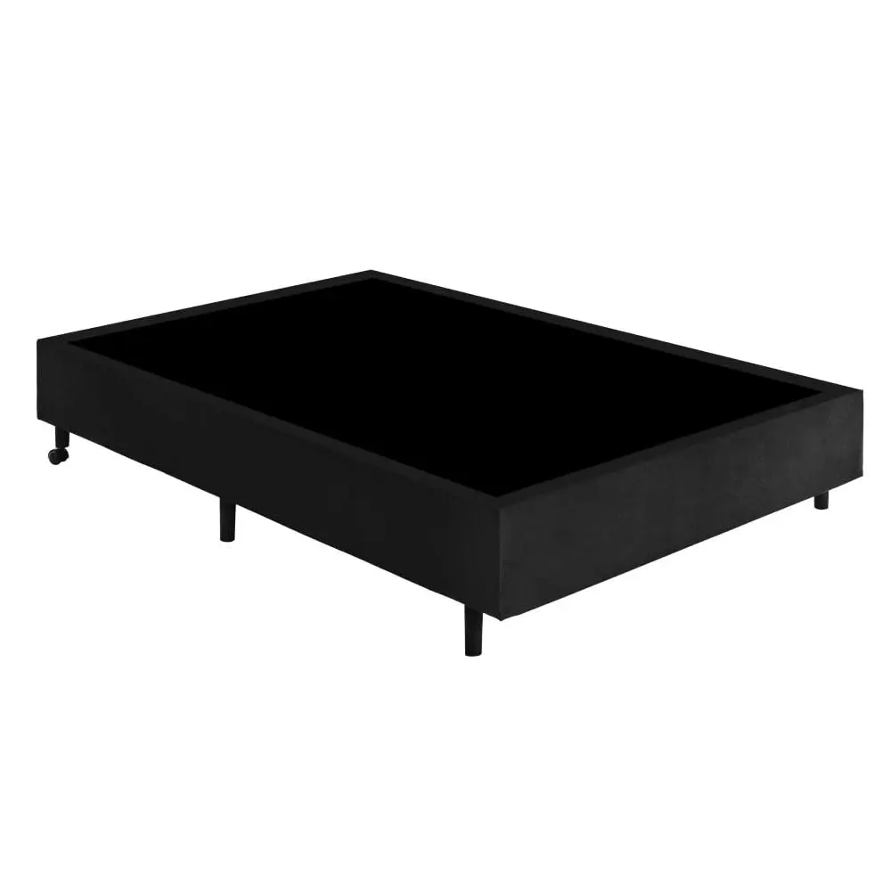 Base Cama Box Convencional Gazin Casal 188x138 Suede Liso - 1