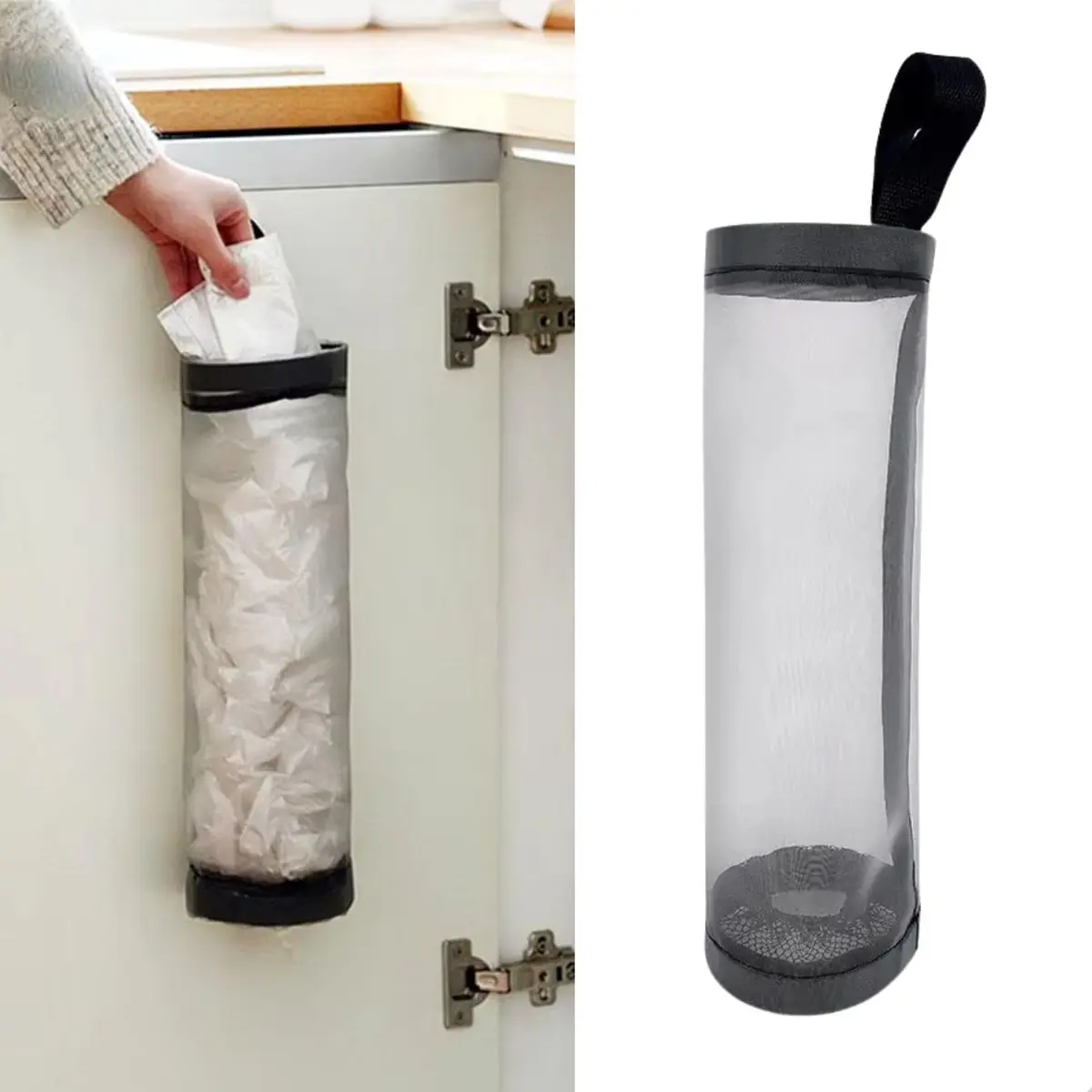 Porta Sacolas Dispenser Organizador Para Supermercado Sacolas Lixo Plásticas Organizador - 1