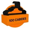 Kit 100 Cabides Adulto Reforçado Preto - 1