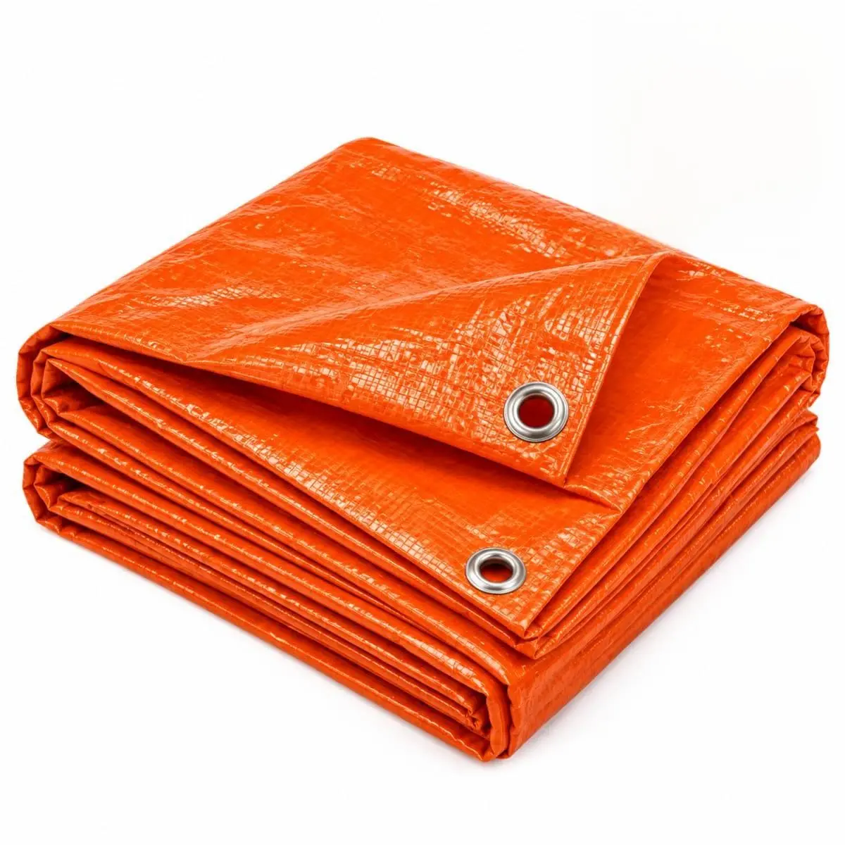 Lona Plástica Impermeável, 2x2 Metros, 100 Micras, Laranja, para Proteção e Cobertura - 1