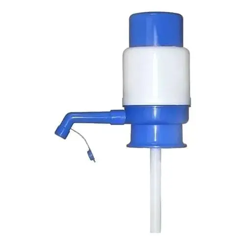 Bomba Manual para Galão de Água para 5 litros 20 litros Azul e Branco | Sem Necessidade de Energia, Fácil de Usar, Para Galões de Água, Dispensador Prático, Tubo Longo Incluso - 1