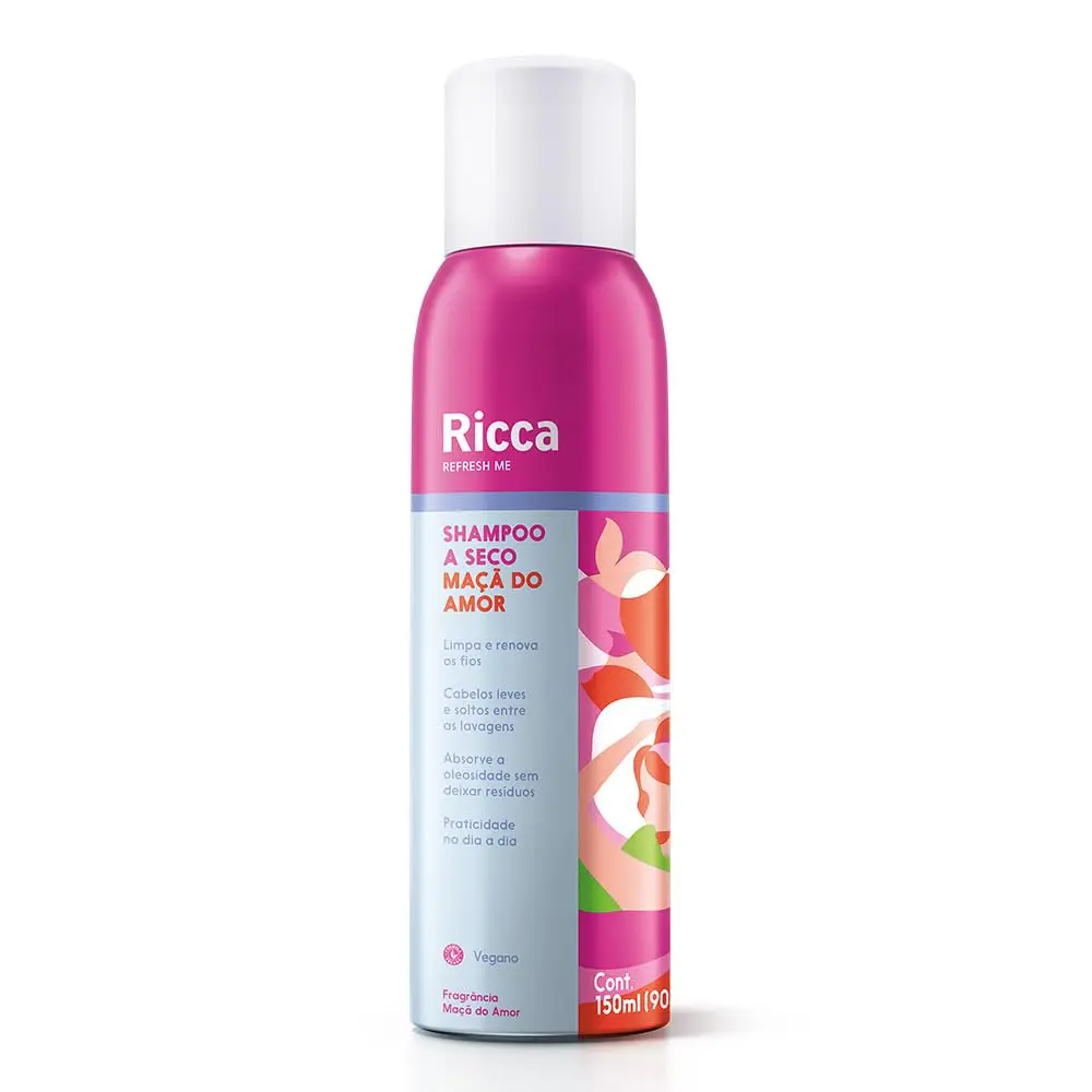 Ricca Shampoo A Seco Maçã do Amor 150ml - 1