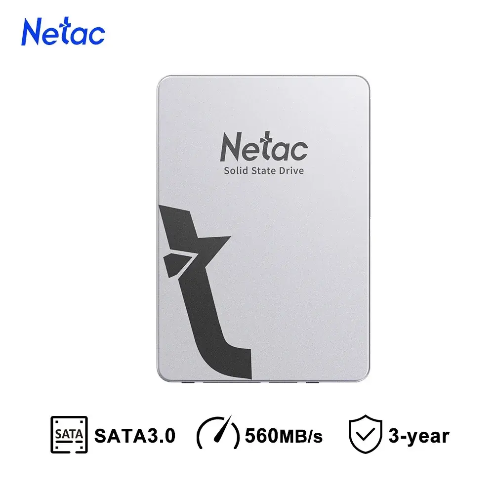 SSD Netac 1TB 2TB 4TB 128GB 256GB 512GB SATA SATA3 2.5 HDD HD SSD Disco Rígido Interno para Laptop PC - 1