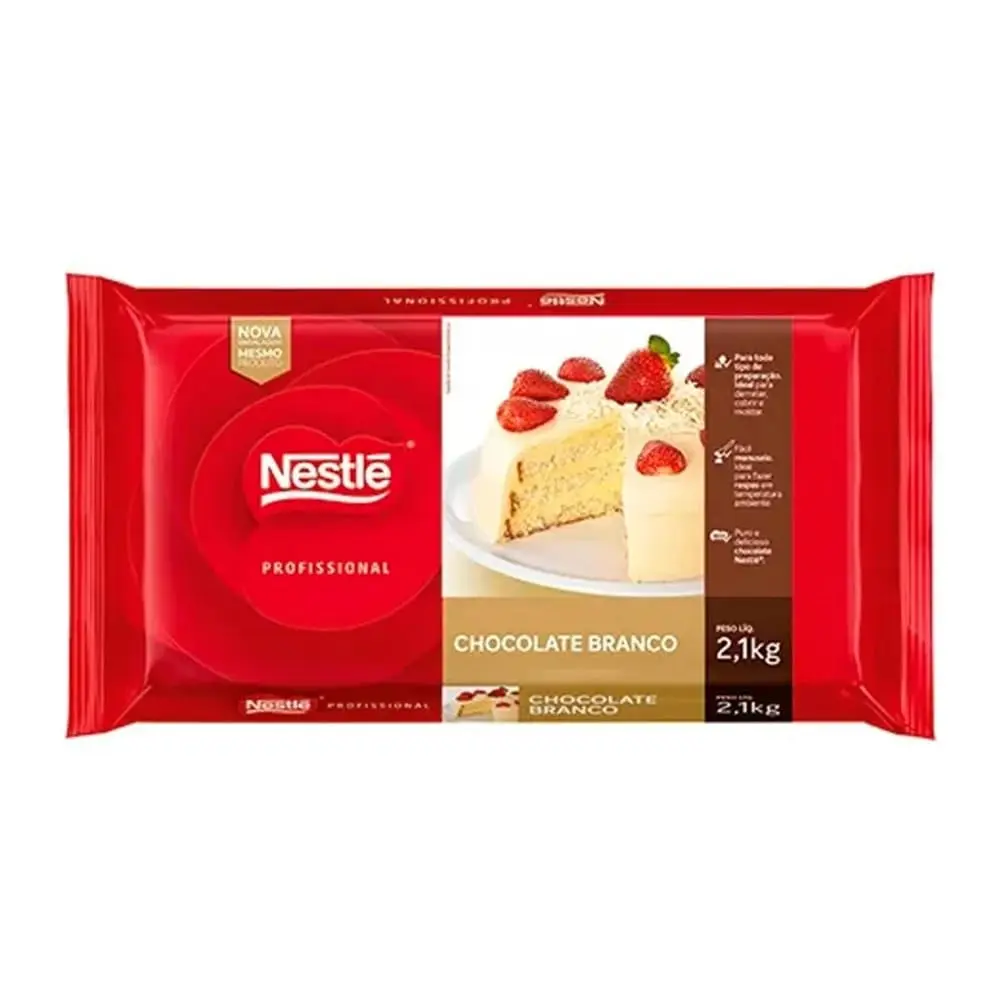 Barra de Chocolate Branco NESTLɮ 2,1kg