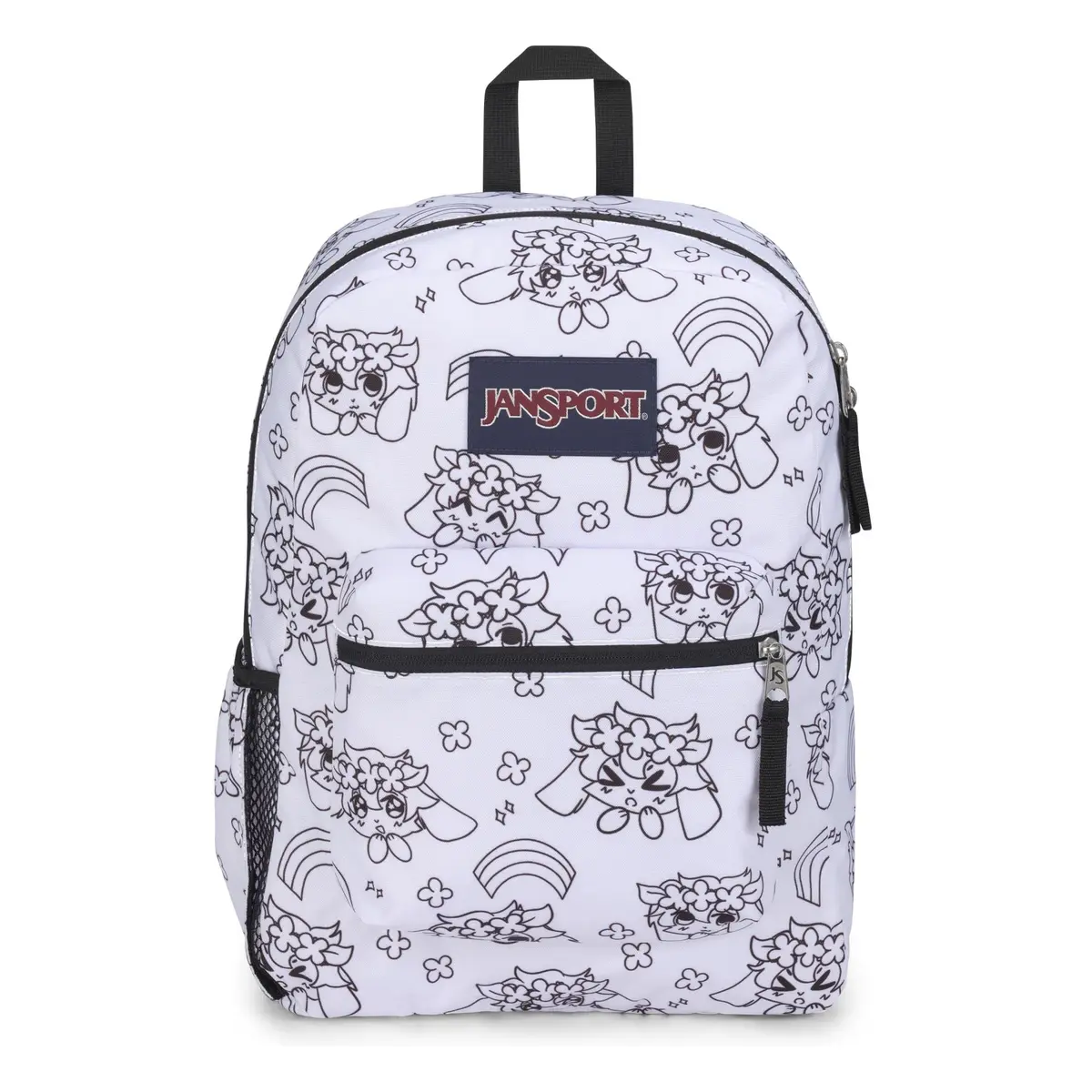 Mochila JanSport Cross Town Anime Emotions, Preto, Tamanho 26L - 1