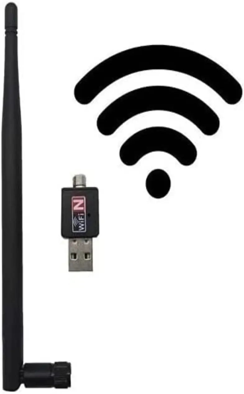 Adaptador Wifi USB 1800Mbps, Dual Band 2.4GHz Para PC e Notebook - Receptor Antena Wireless Compatível Windows Mac Linux