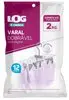 Ordene - Varal Dobrável com 12 Prendedores, Cor Branca e Cinza, Linha Log - 1