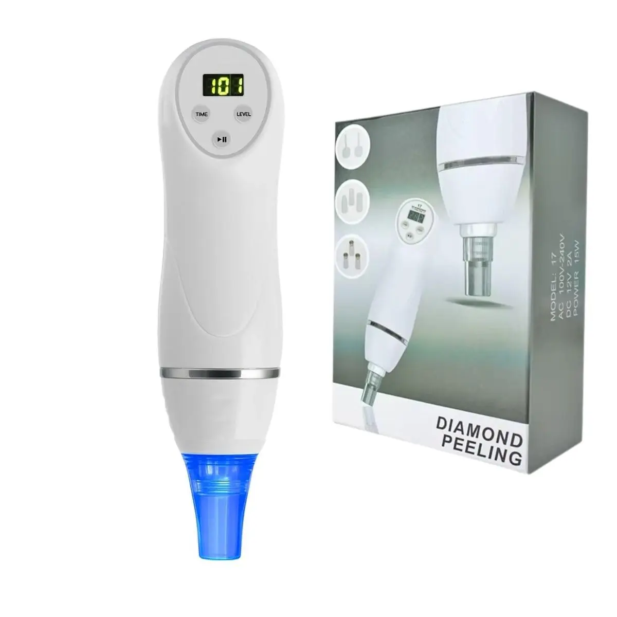 Peeling de Diamante Portatil Removedor de Cravos Eletrico a Vacuo Limpeza de Pele