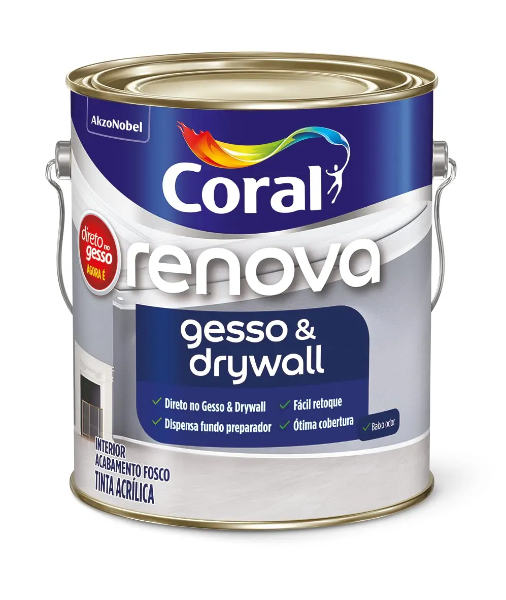 RENOVA GESSO & DRYWALL BRANCO 3,6L - CORAL