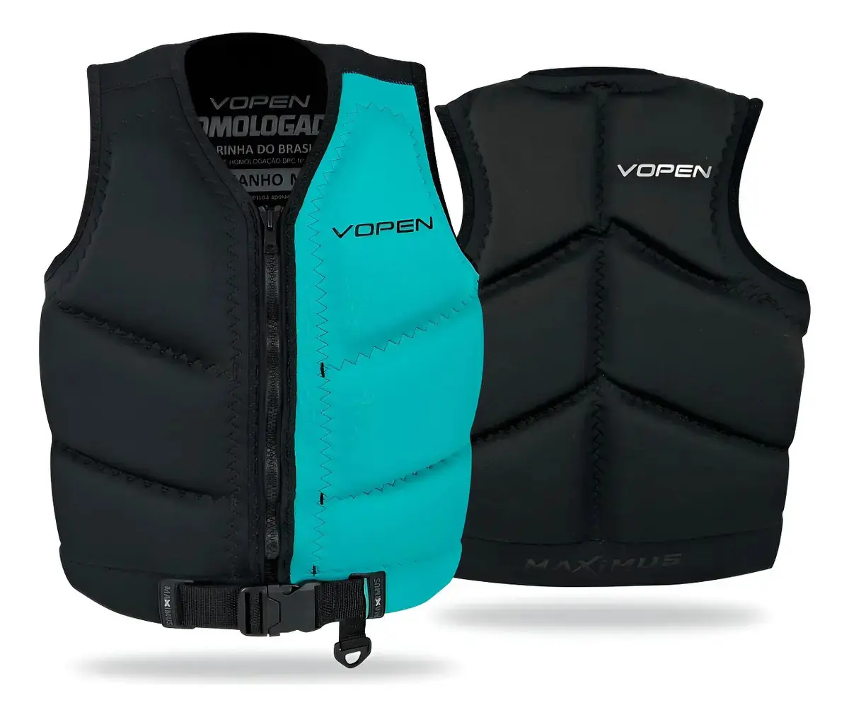 Colete Salva Vidas Homologado Jet Ski Neoprene Vopen Cor Acqua Tamanho EG - 1