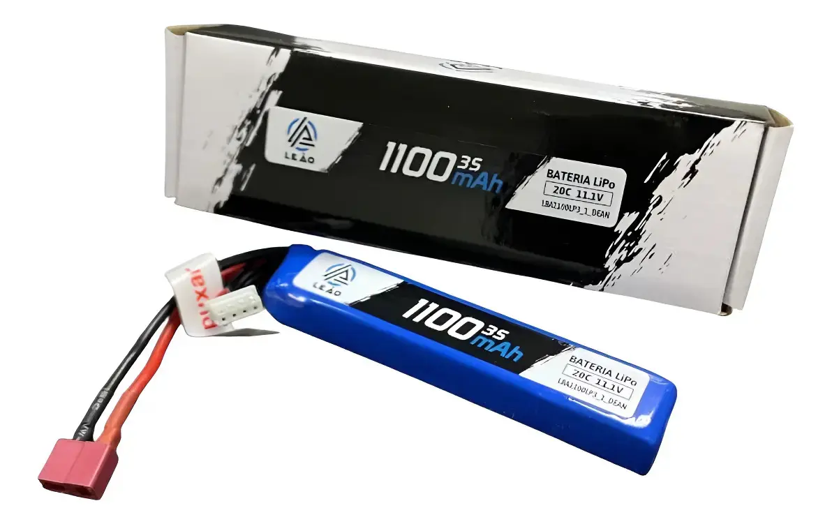 Bateria Lipo Leão Airsoft 3s 1100mah 11.v 20c Conector Deans - 1