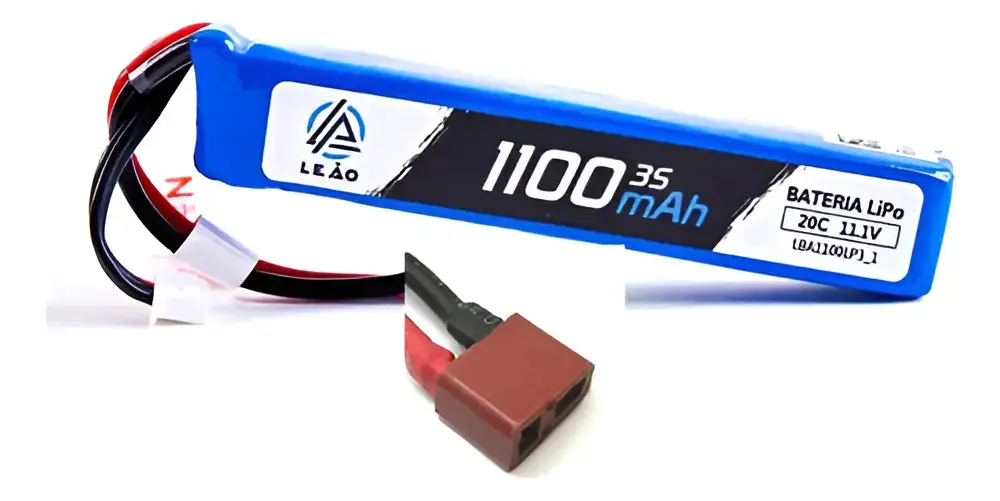 Bateria Lipo Leão Airsoft 3s 1100mah 11.v 20c Conector Deans thumbnail 2