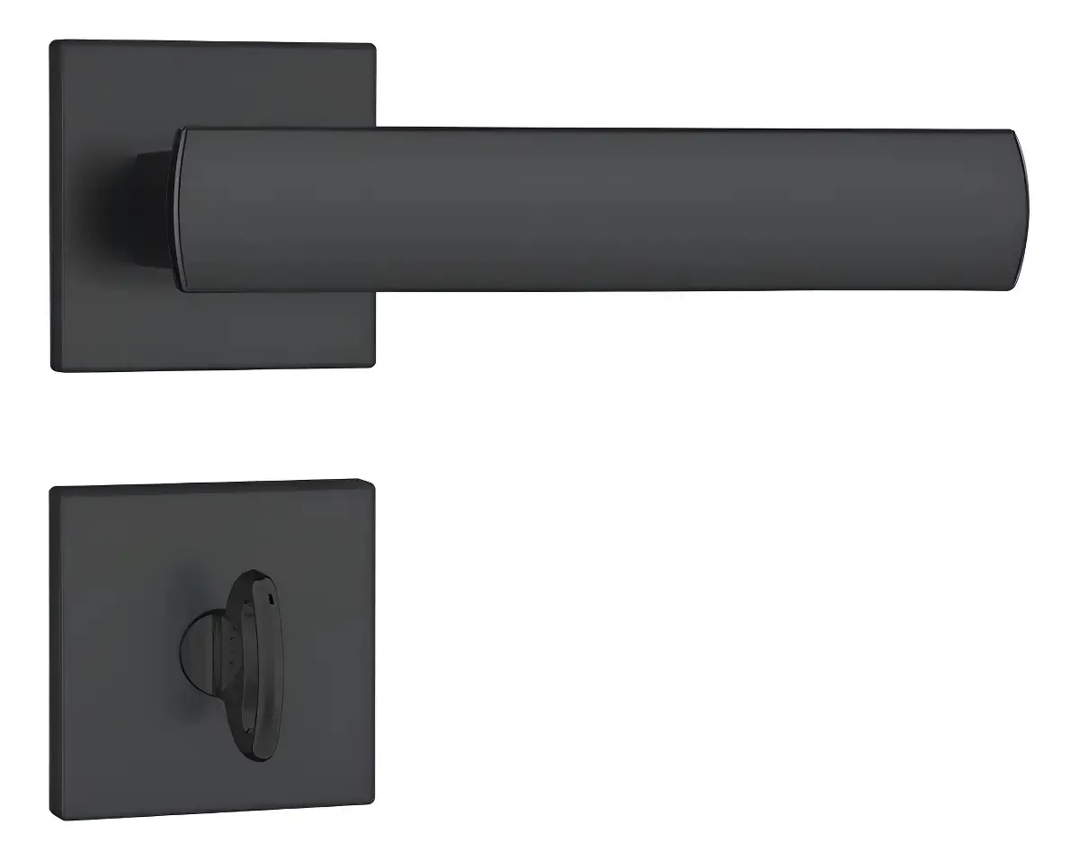 Fechadura Porta Banheiro Wc Stam 823/35 Preto Fosco Rq1