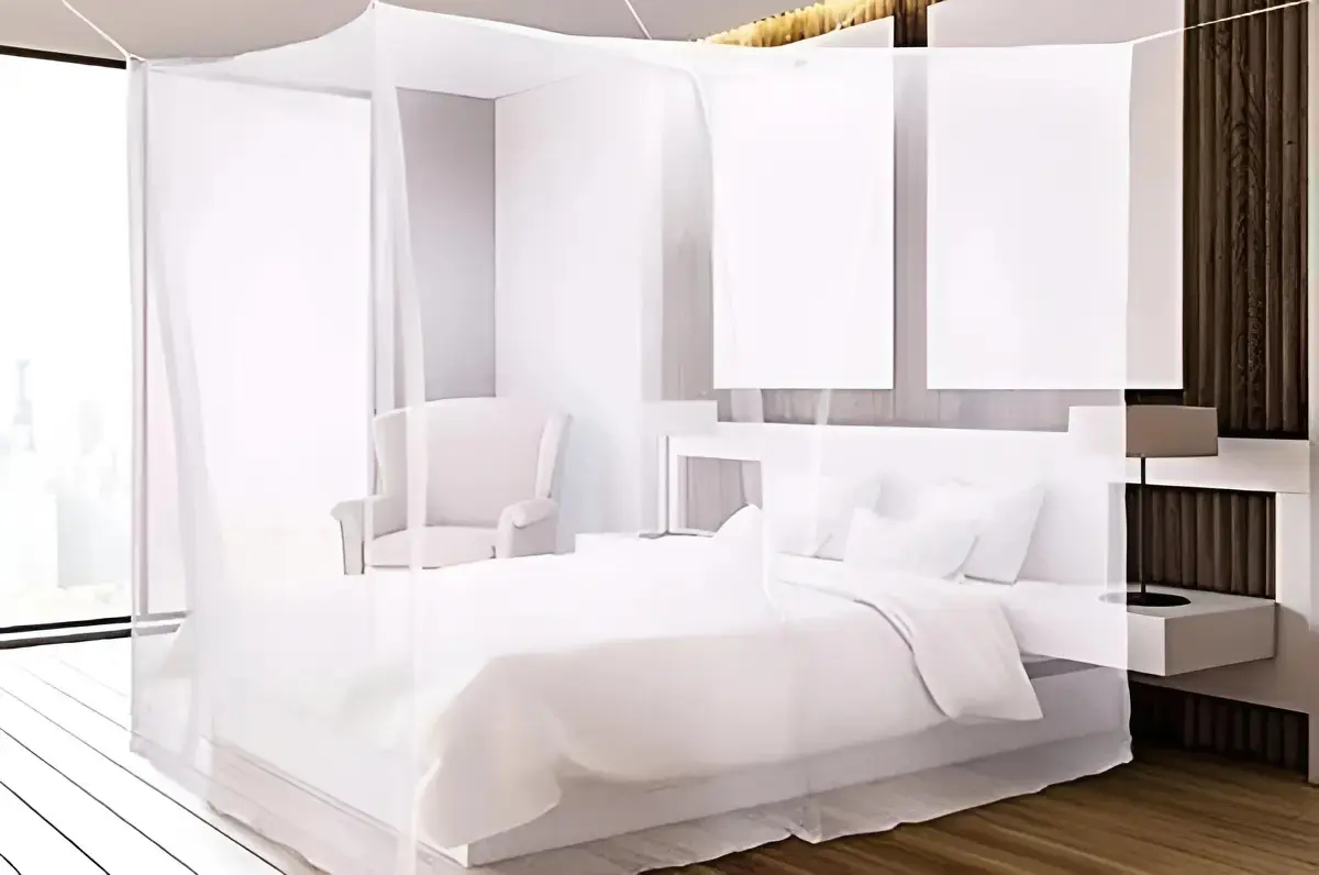 Mosquiteiro de Teto Cama Casal Queen Super King Micro tule