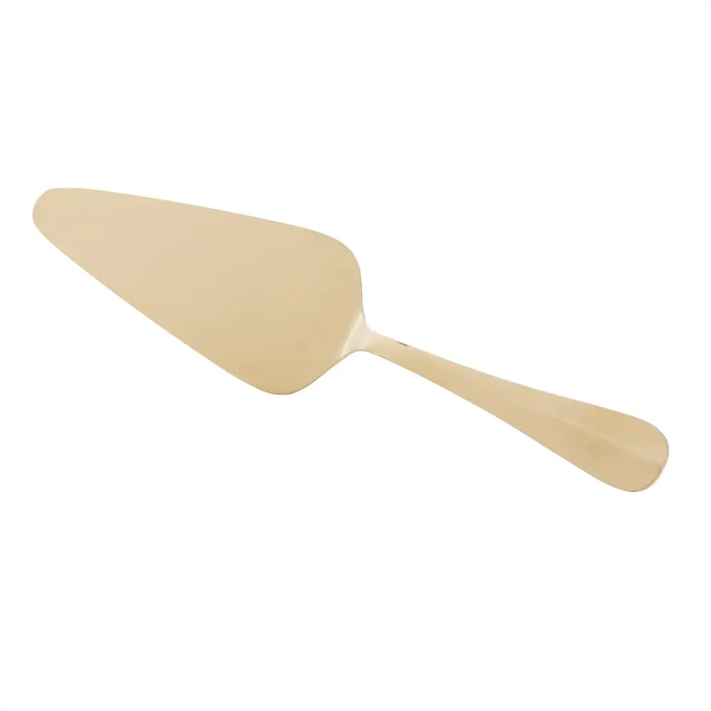 LYOR - Espátula de Aço Inox para Bolo Positano Dourada 25cm- Lyor