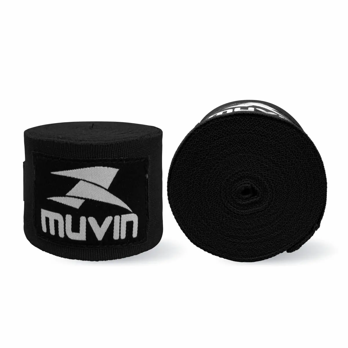Bandagem Elástica Muvin 5 Metros Com Fechamento em Fecho de Contato e Alça Para Polegar - Atadura de Proteção Para Mãos e Punhos - Faixa de Boxe - Muay Thai - MMA - Artes Marciais - Treino - Unissex - 1