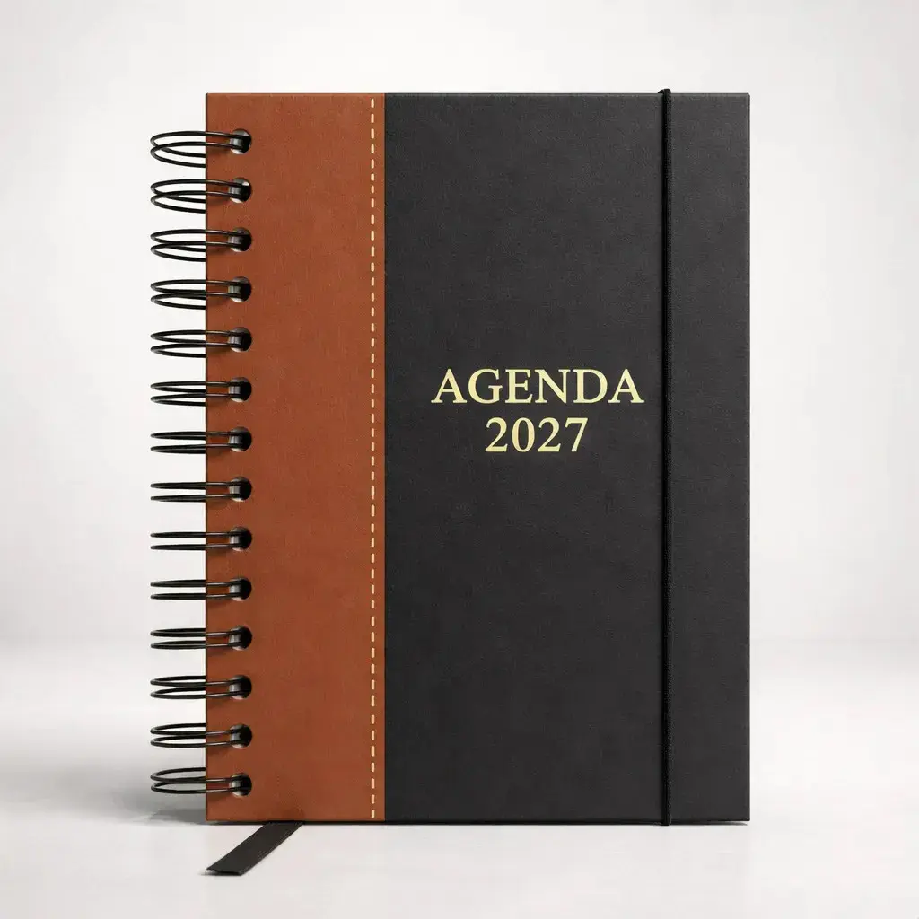 Agenda 2027 Espiral Diaria Executiva Capa Dura Preta 168 fls thumbnail 2