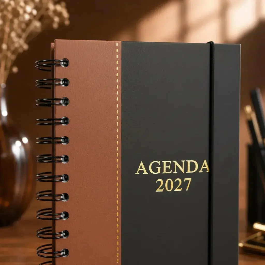 Agenda 2027 Espiral Diaria Executiva Capa Dura Preta 168 fls thumbnail 3