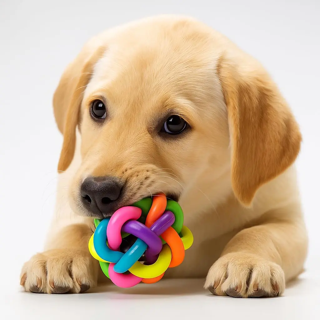 Mordedor Pet Kit Com 2 Unidades de Brinquedo Para Pet Cães Gatos Animais Domésticos Com Guizo Colorido