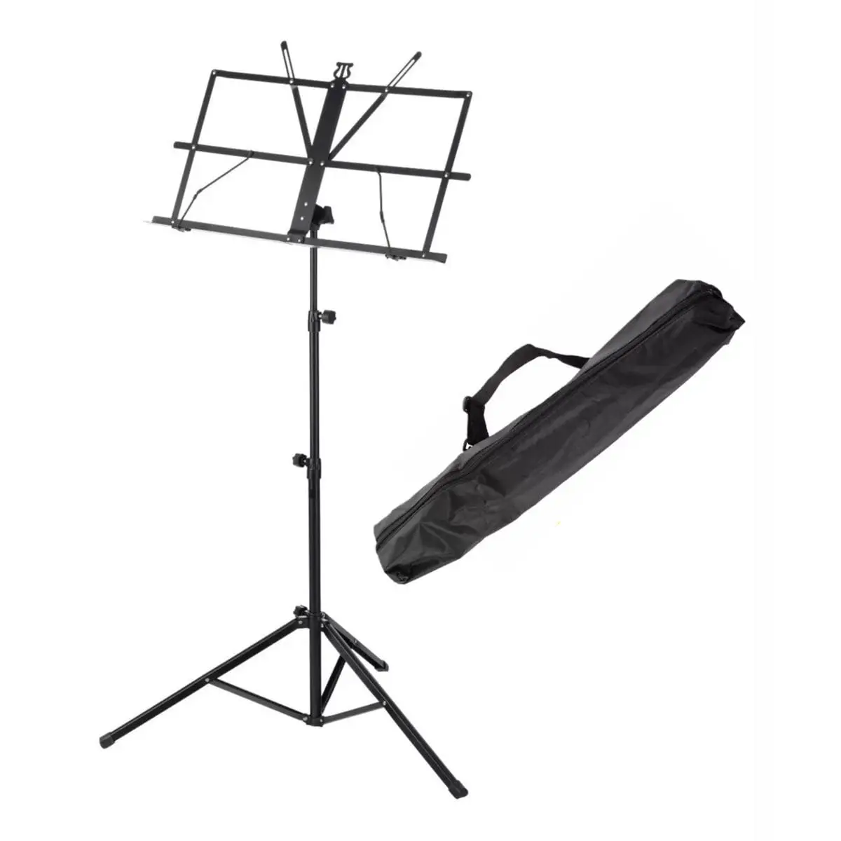 Estante de Partitura Suporte para Cifra Hinário Musical Música Músico Maestro Dobrável com Bolsa ITWO - 1