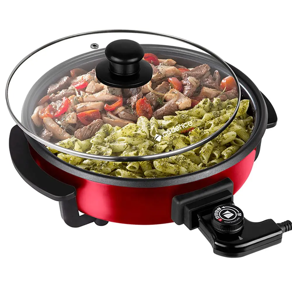 Panela Elétrica Multifuncional Vermelho, 110v, Cadence - 1