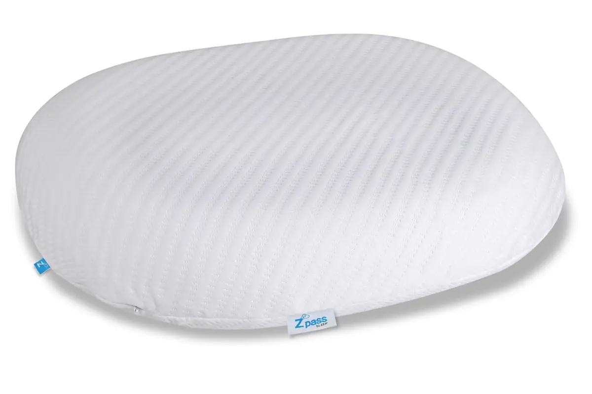 Z Pass Sleep Travesseiro Nasa Bowl Line Anatômico e Ortopédico Viscoelástico de alta performance D50 para fronhas 50x70cm - Branco