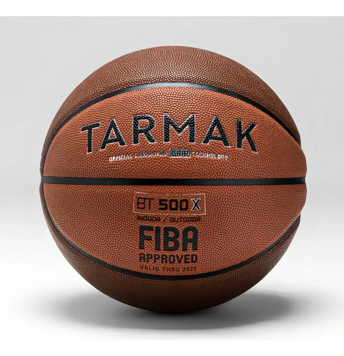 Bola Basquete Tarmak BT500 Tamanho 7 Marrom Poliuretano Adulto