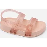 sandália infantil com glitter ipanema rosa