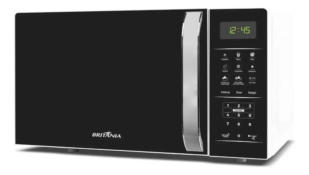 Micro-ondas Britânia Bmo23 De Preto 20l Branco thumbnail 3