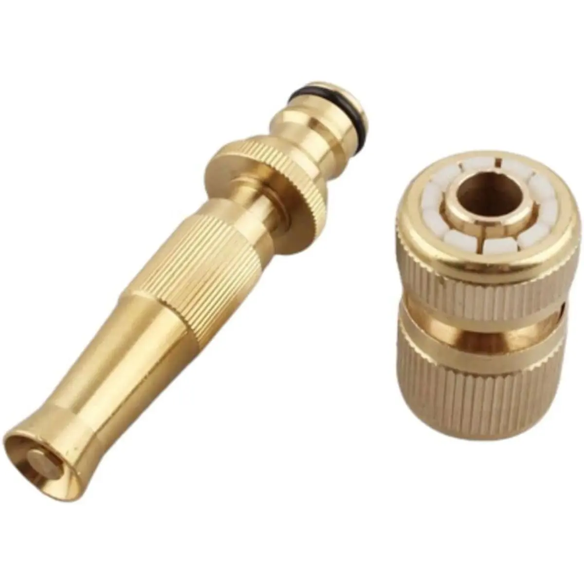 Bocal De Mangueira Esguicho De Metal Pistola De Pulverização Alta Precisão Bico Com Regulagem De Leque Spray De Água Irrigação Jardim Acessório Casa PREMIUM - 1