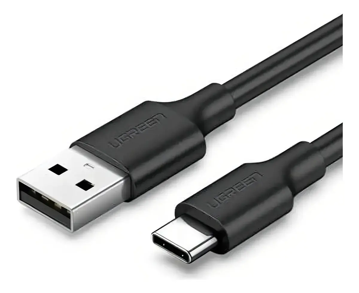 Cabo De Dados Ugreen Us287 Usb 2.0 P Usb Tipo C 1.5m Preto