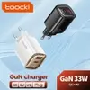 [3 UNIDADES - R$ 15 CADA] Carregador Rápido Toocki 33W GaN USB-C com Display - 1