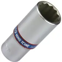 Soquete Estriado Longo 23mm com Encaixe 12Pol KING TONY-423023 - 1