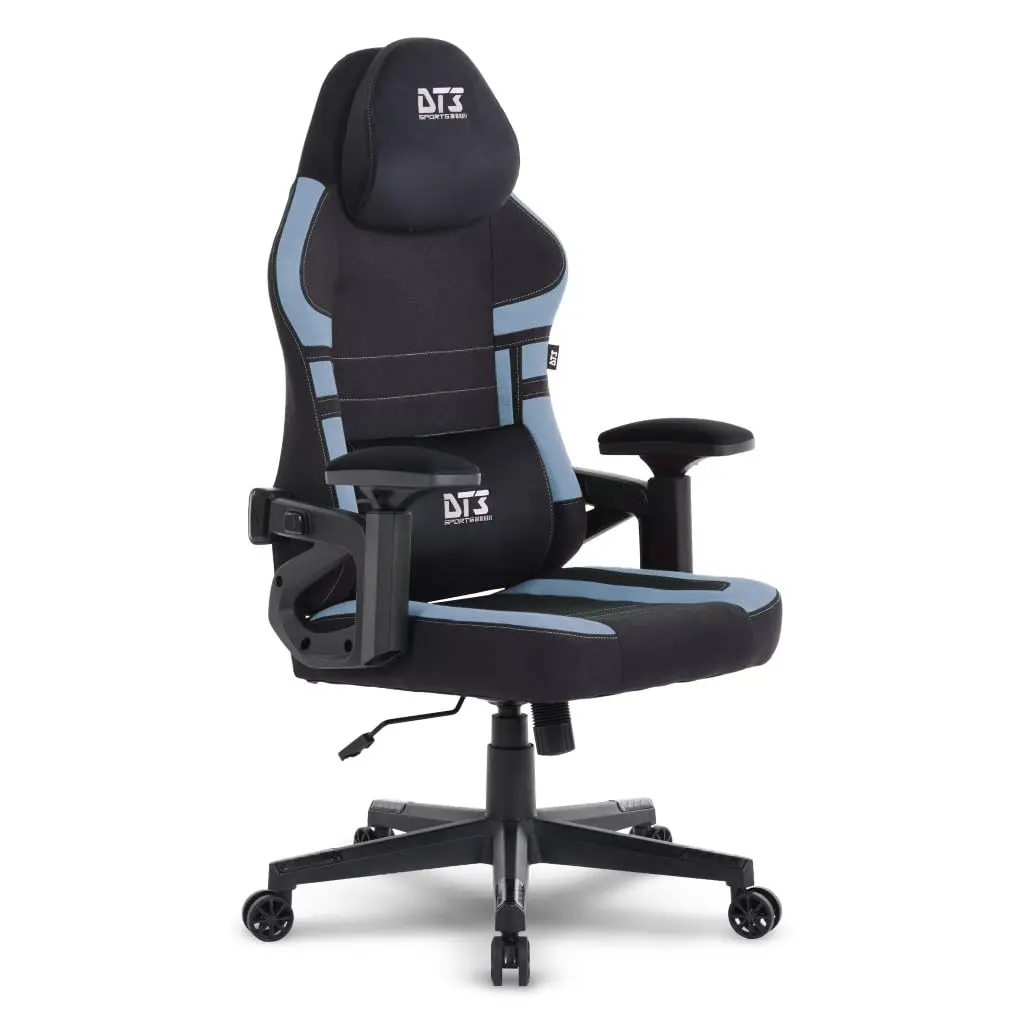 Cadeira Gamer DT3 GX, reclinável, apoio de cabeça ajustável, apoios de braços com ajuste de profundidade, revestimento em tecido Max2Weave, suporta até 110 e altura máx. de 1,75m (Blue) - 1