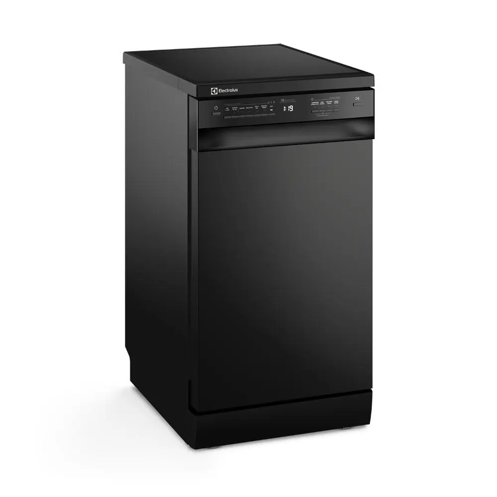 Electrolux Lava-Louças de Piso Preto 44,8 x 60 x 84,5 cm 10 Serviços com Programa Lava e Seca, Higienização a 70°C e Display Digital LP10E - 220V