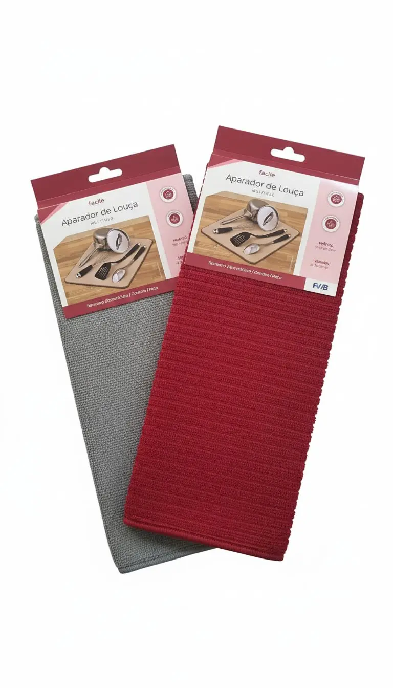Kit 2 Tapetes Escorredor de Louça Ultra Absorvente, Base Antiderrapante para Bancada e Pia, Secagem RápidKit Aparador de Louça a | Seca Rápido e Não Risca | Ideal para Pia e Escorredor | 2 unidades