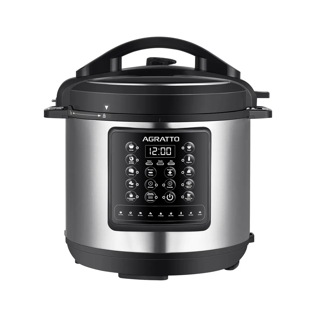 Panela de Pressão Multifunções Digital Agratto APPD01L-01 Inox | 6 litros