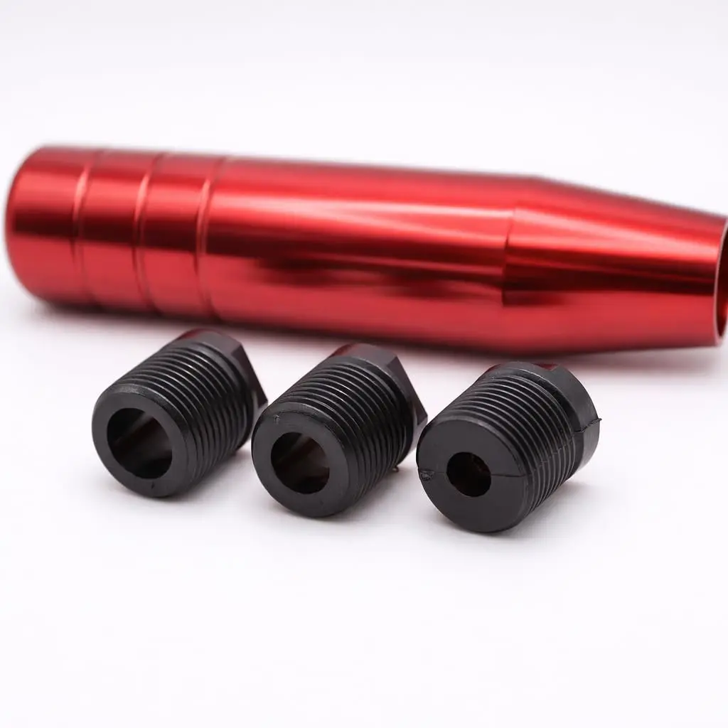 Manopla De Câmbio Esportiva Em Alumínio Para Carro Universal (VERMELHO)