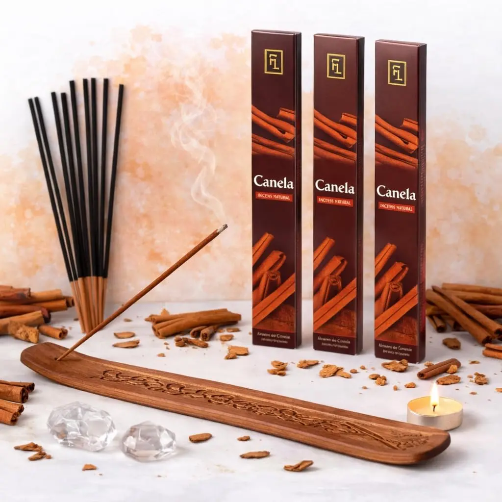 Kit 3 Caixas Incenso Canela Premium (7 varetas por caixa)