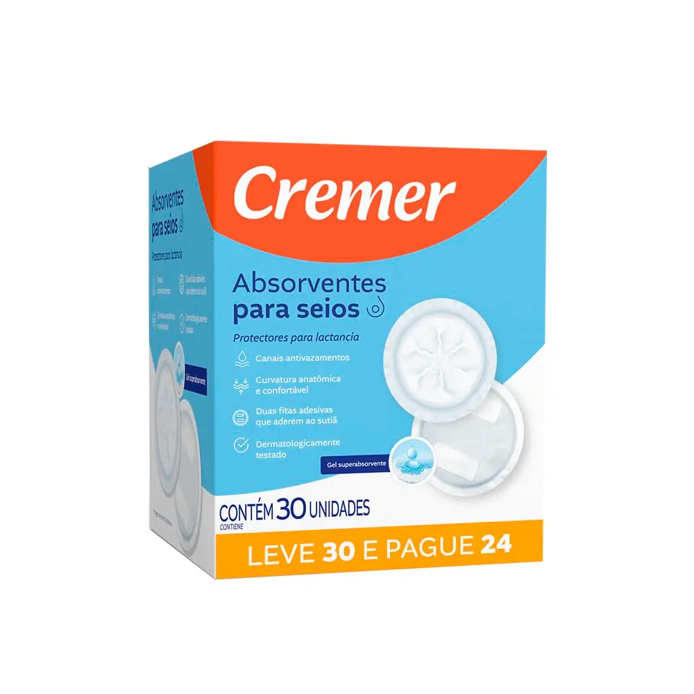 Absorvente Cremer 30Un. Seios - 1