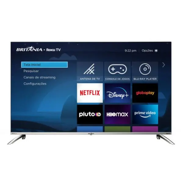 Smart Tv Britânia 50 Polegadas Btv50g7pr2csbl 4k Uhd Led Dolb