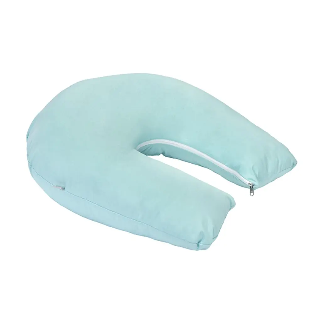 Almofada de Amamentação Minasrey | Loupiot Cores | 100% Algodão com Zíper (Azul Piscina)