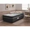 Cama Box Conjugada Ortopédica Solteiro D26 - Lucas Home - Unique 88x188x52cm - Preto - 1