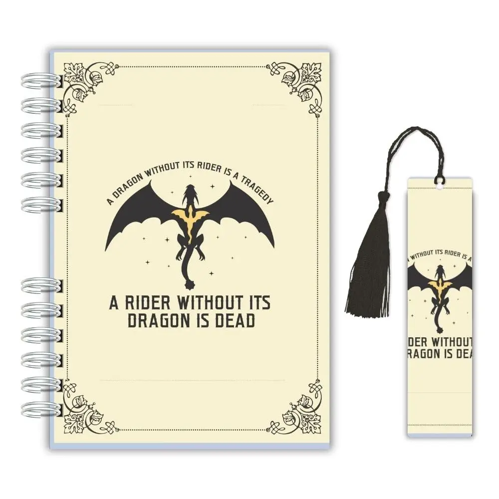 Planner Diário de Leitura – Inspirado em Quarta Asa | Capa Dura + Marcador com Tassel + Marcador Magnético
