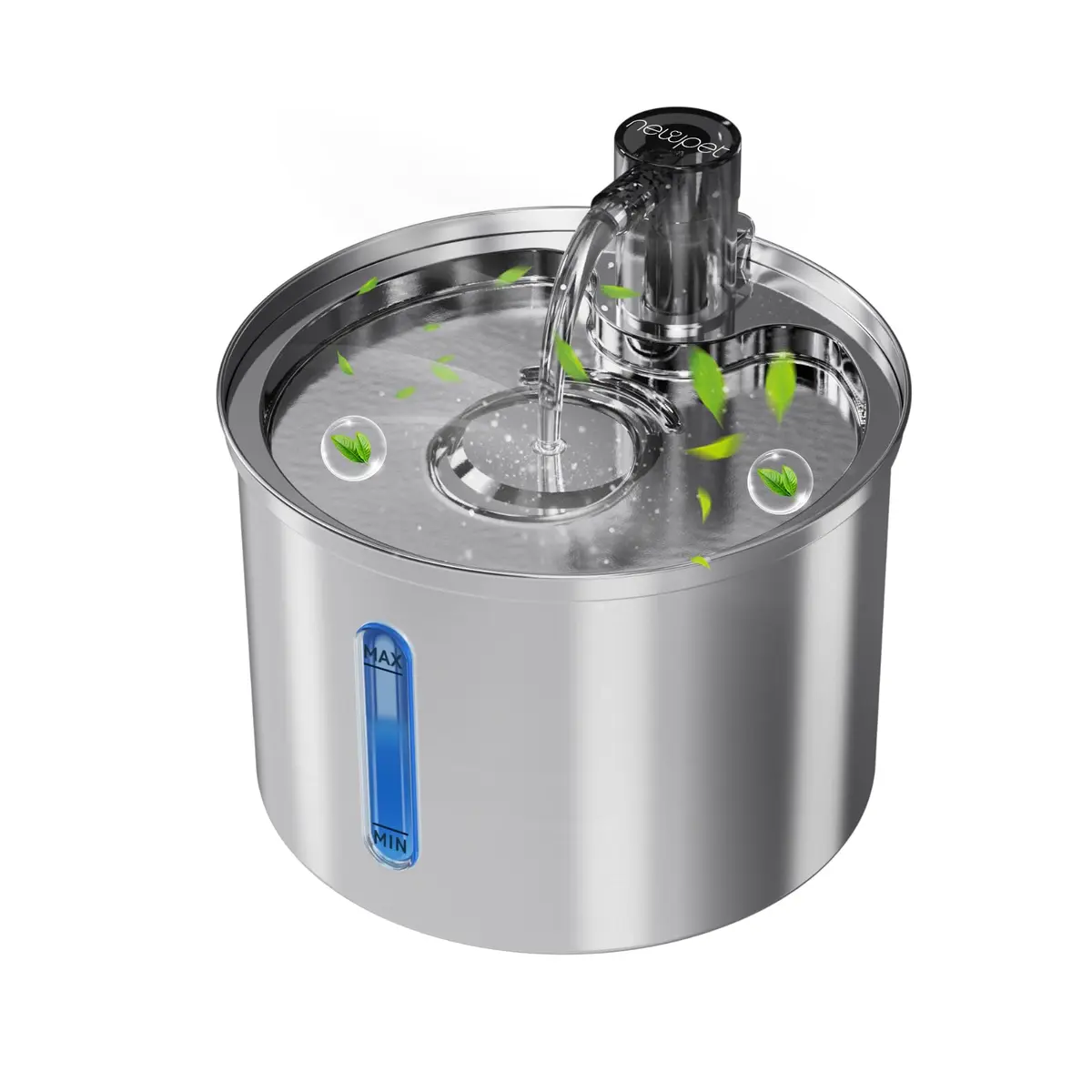 Bebedouro para Gatos, 3L Fonte Gato Inox Comedouros, Bebedouros e Acessorios para Gatos, Silenciosa, Bivolt - 1